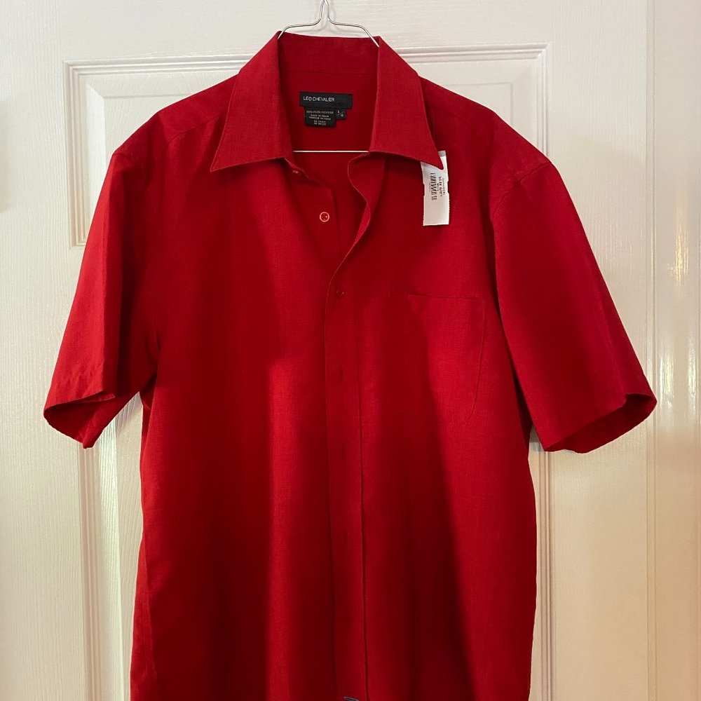 Leo Chevalier Red Shirt Lg